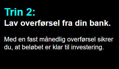 Academy - Månedsopsparing - trin 2