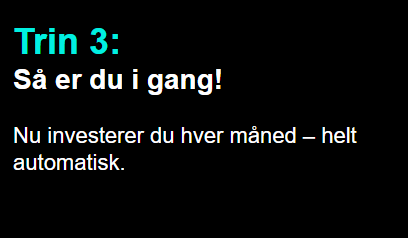 Academy - Månedsopsparing - trin 3