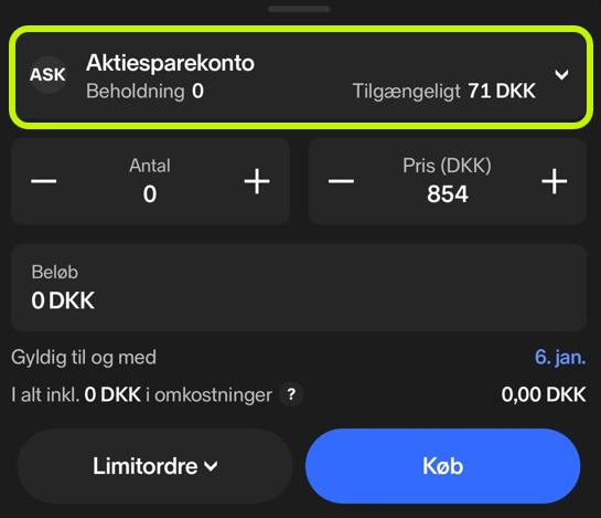 køb en aktie på aktiesparekonto - academy