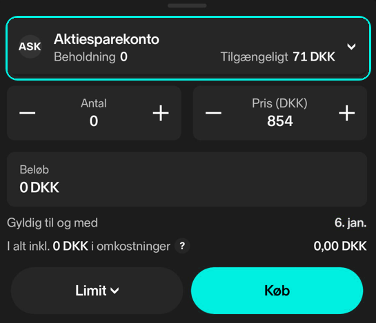 køb en aktie på aktiesparekonto - academy