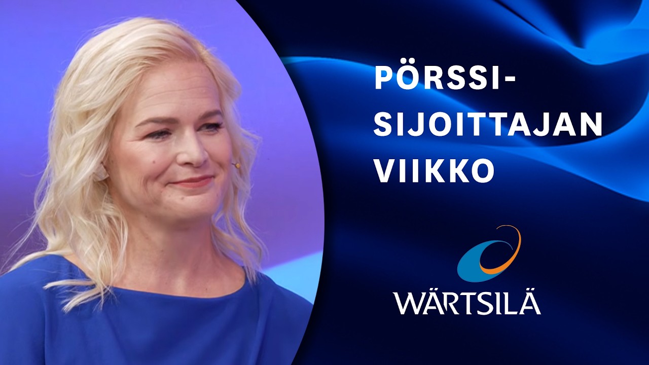 Sijoittajasuhdejohtaja Hanna-Maria Heikkinen kertoo Wärtsilästä sijoituskohteena
