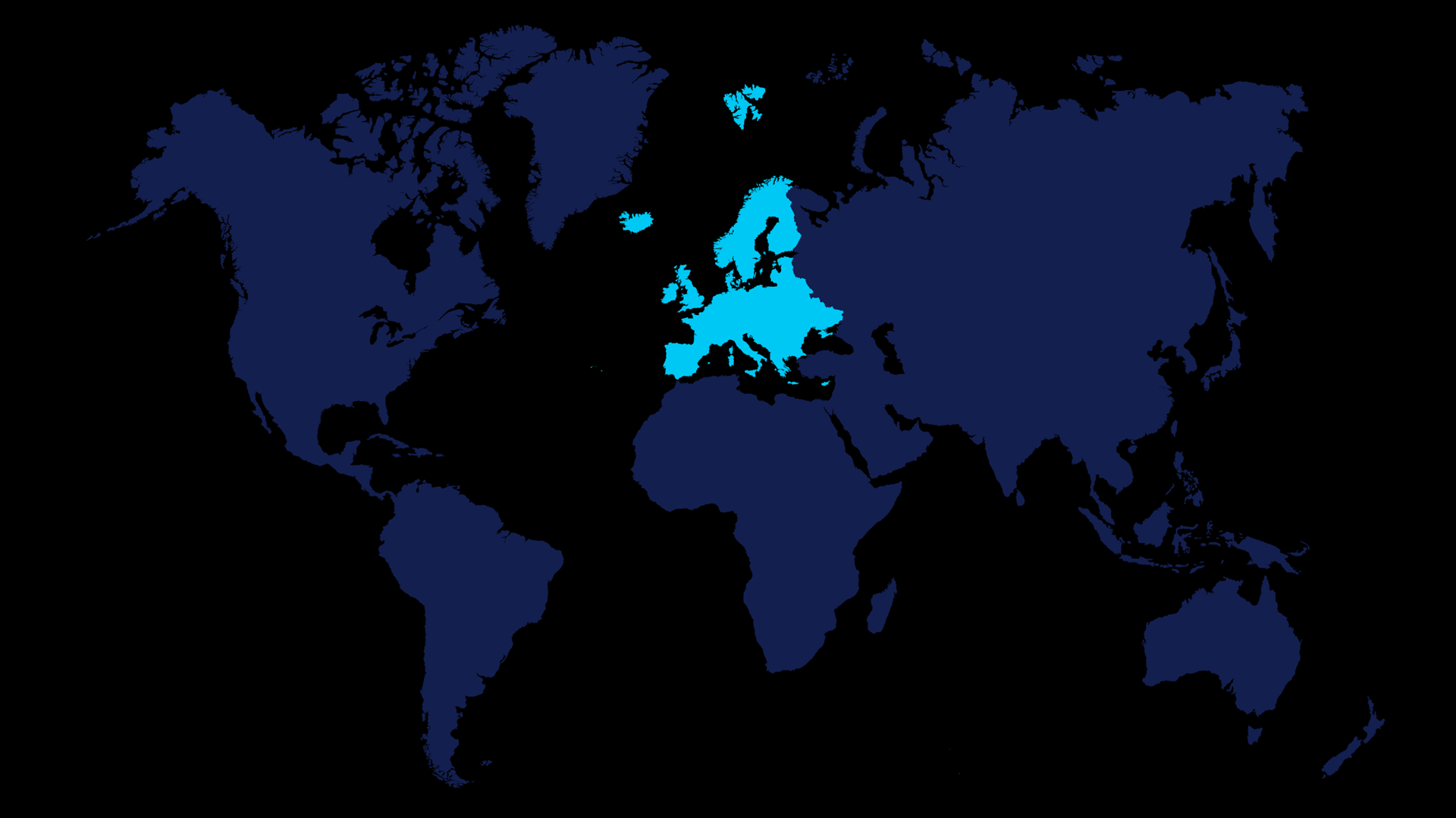 Black World map Europe blue.png