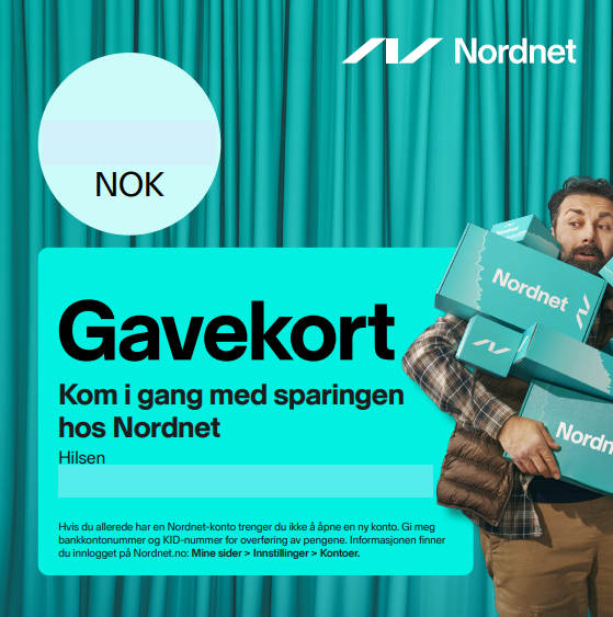 Gavekort Mann